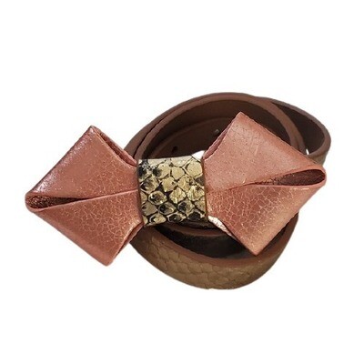 LOFT Gold Bow Belt sz M #1305