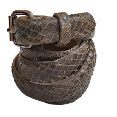 Ann Taylor Brown Animal Print Belt (M) #654