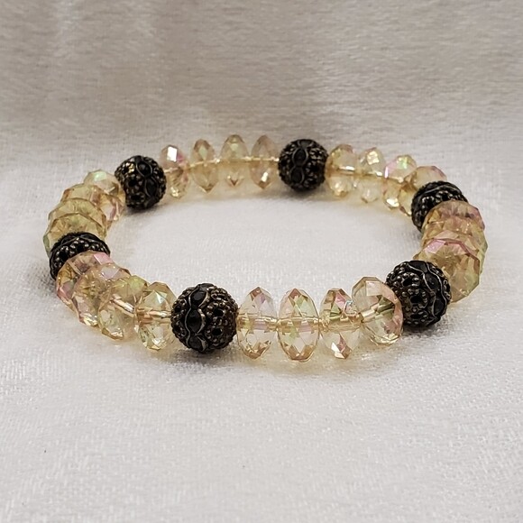 Ann Taylor Irridescent Stretch Bracelet #1526