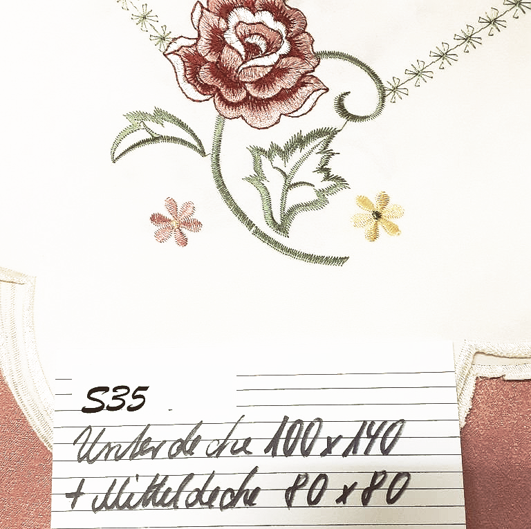 2-tlg. Set Tischdecken 2-tlg. Set Tischdecken "Blüten"