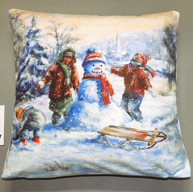 Kissen „Schneemann“