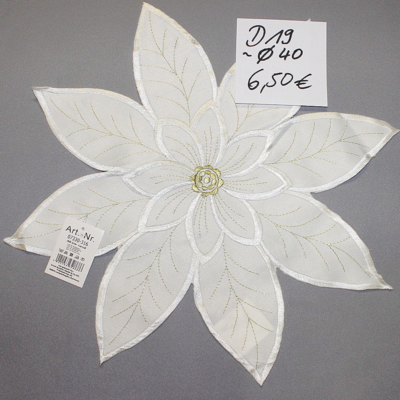 Deckchen "Weißer Christstern"