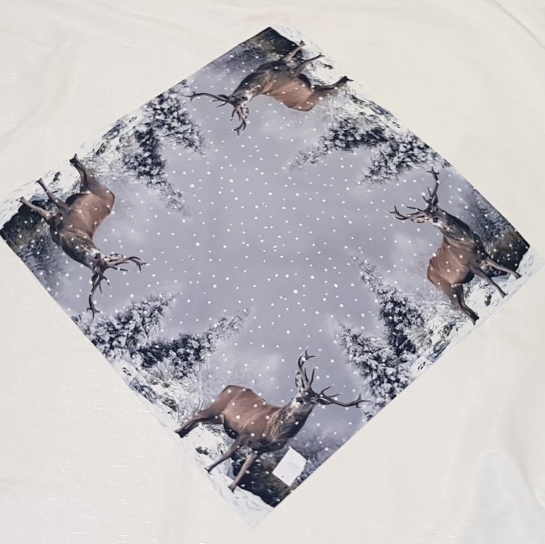 Decke "Hirsch im Schnee"