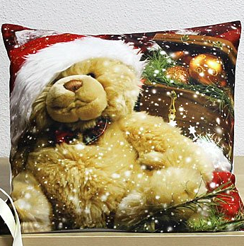Kissen „Weihnachtsteddy“