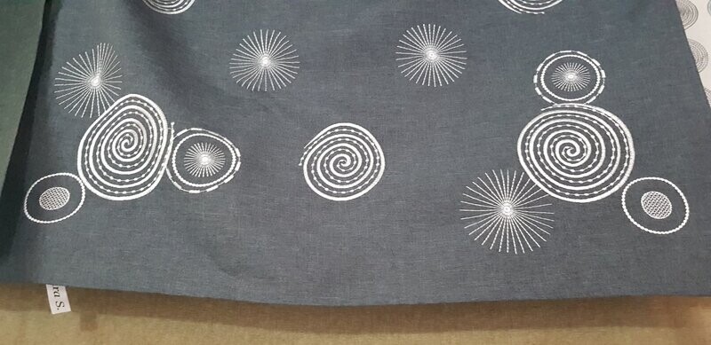 Decke Decke "Round & round" anthrazit