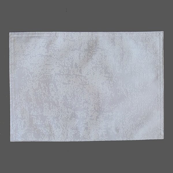 Platzdeckchen Platzdeckchen "Edler Jacquard" hellgrau