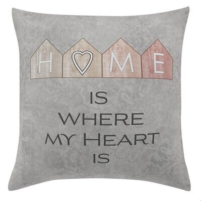 Kissen "Home is where my heart is“