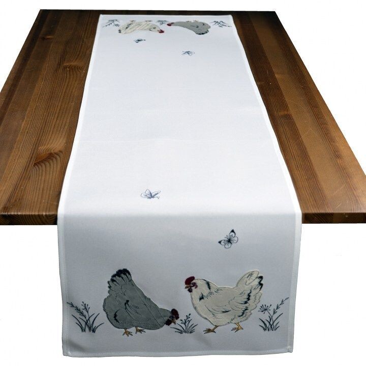 Läufer Läufer "Hühner und Schmetterlinge" lang
