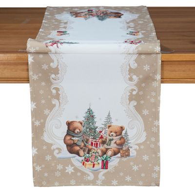 Läufer "Bescherung mit Teddys" groß