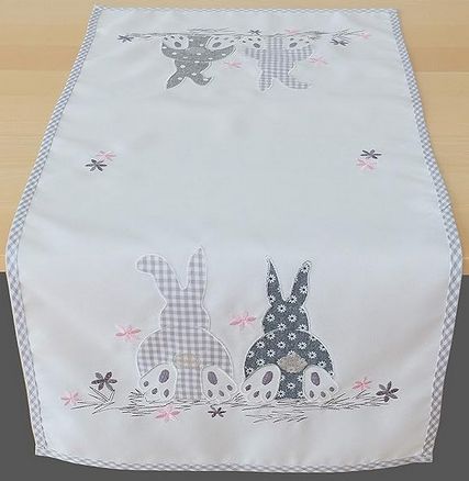 Läufer Läufer "Sitzende Hasen" ca. 40 x 85 cm