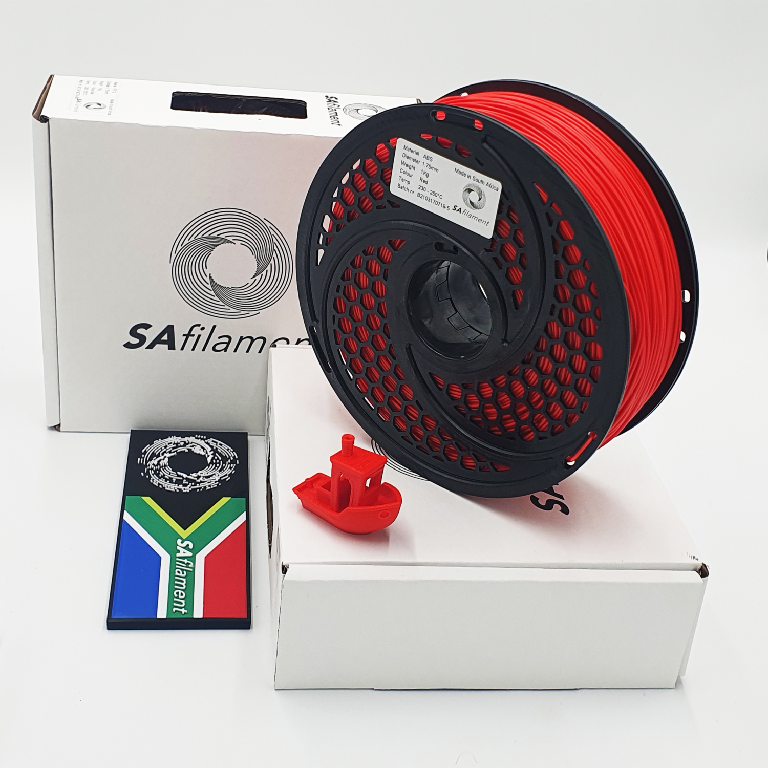 Red ABS Filament, 1Kg, 1.75mm by SA Filament