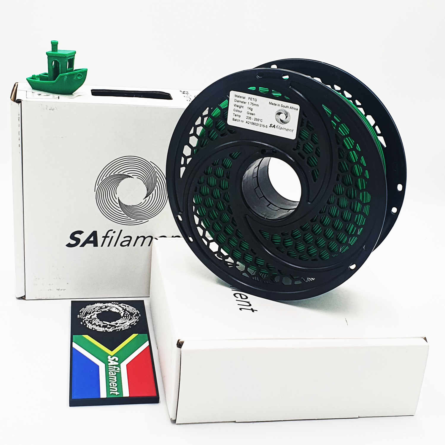 Green PetG Filament, 1Kg, 1.75mm by SA Filament