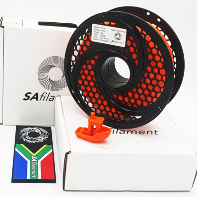 Orange PetG Filament, 1Kg, 1.75mm by SA Filament