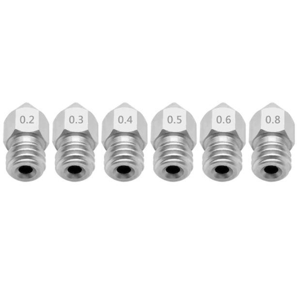 MK8 Stainless Steel Nozzles