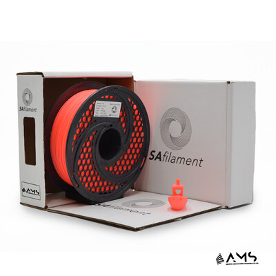 UV Neon Fire Red PLA Filament, 1Kg, 1.75mm by SA Filament
