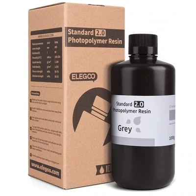 Elegoo Standard 2.0 Photopolymer Resin-Grey
