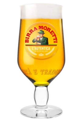 Birra Moretti Pint Glasses (Set of 4) , Home Bar Shop, Draught Beer At Home