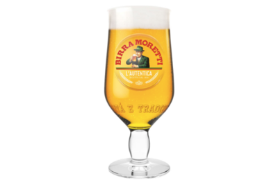 Birra Moretti Half Pint Glasses (Set of 4) , Home Bar Shop, Draught Beer At Home