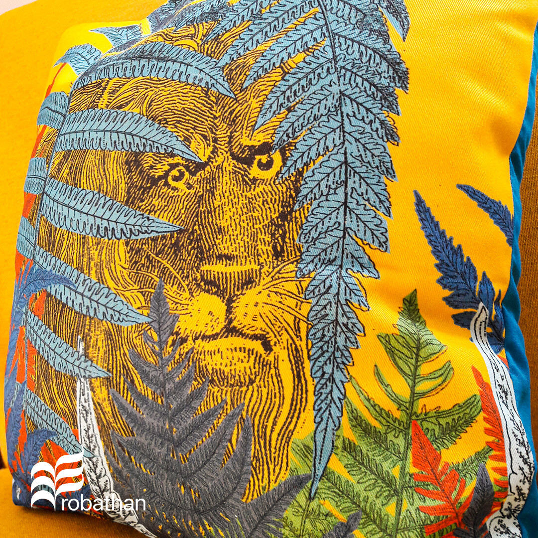 CUSHION COVER: Lion in the Ferns