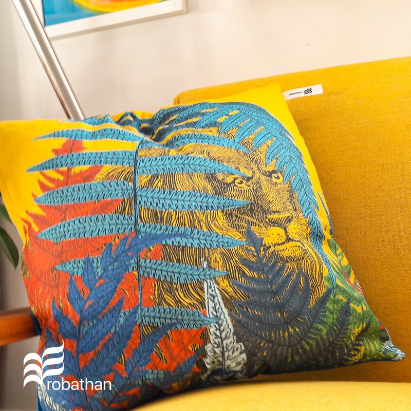CUSHION COVER: Lion in the Ferns