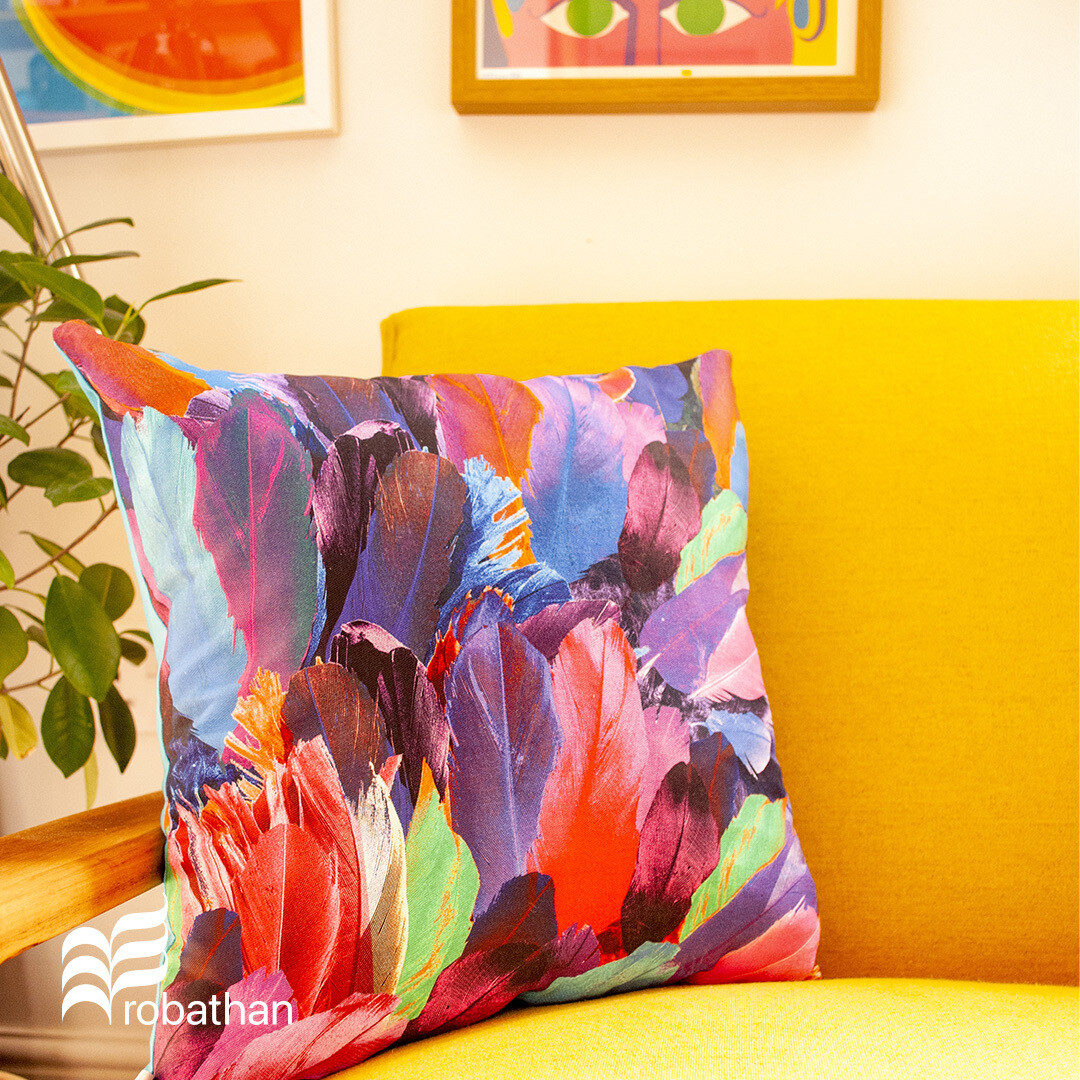 CUSHION COVER: feathers