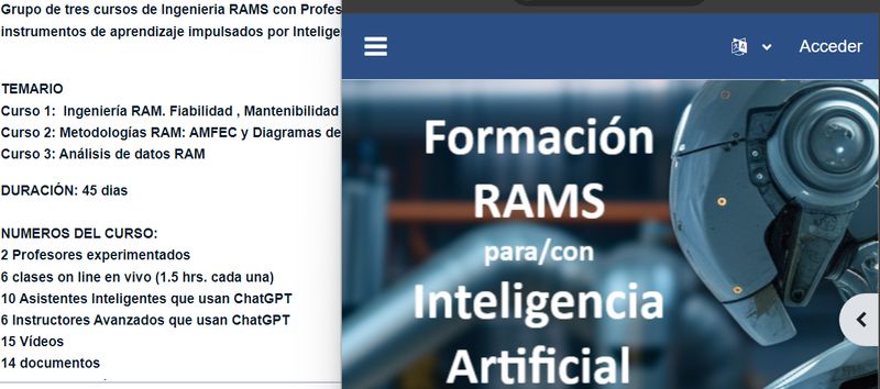 Matrícula en cursos RAM Esencial
