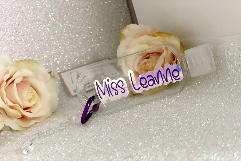 Personalised Hand Sanitizer Bottle With Clip