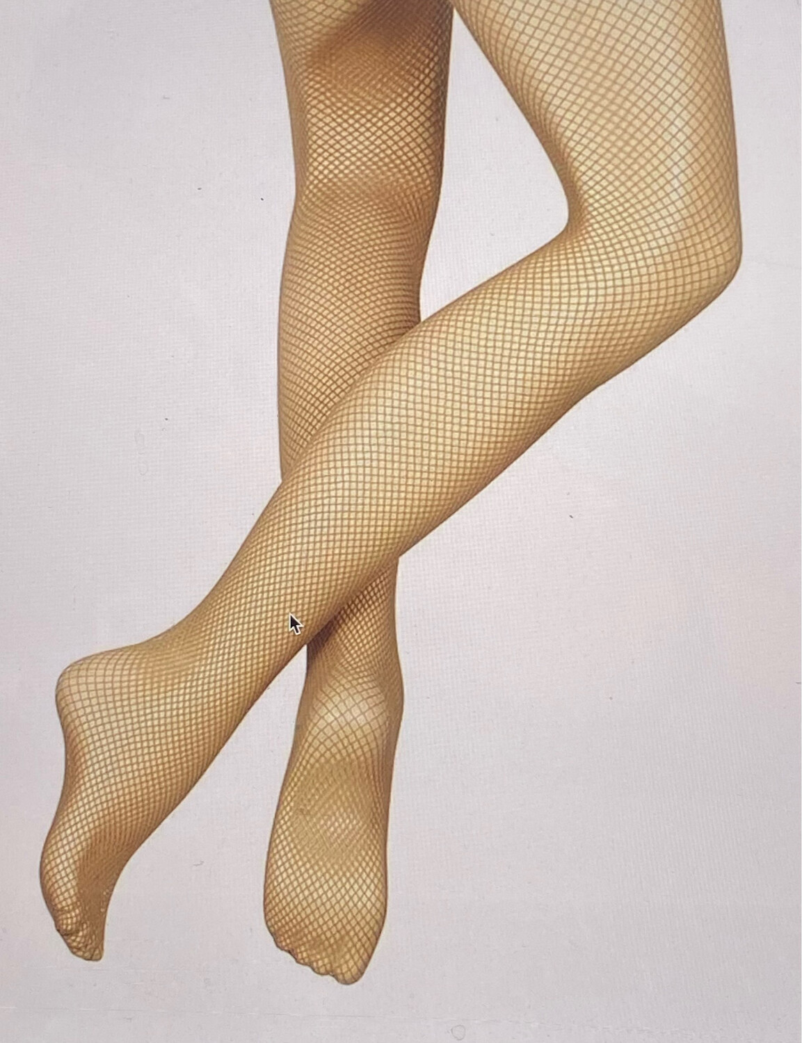 nude/tan fish net tights