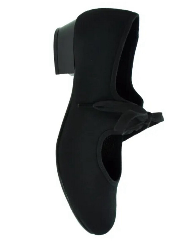 Canvas tie up tap shoes