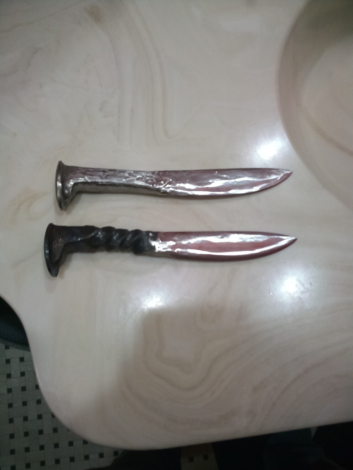 Railroad Spike Knives