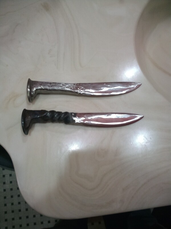 Railroad Spike Knives