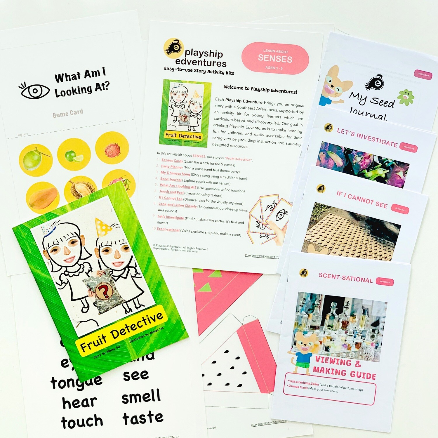 "Fruit Detective" 
Story Activity Kit (PRINTED)