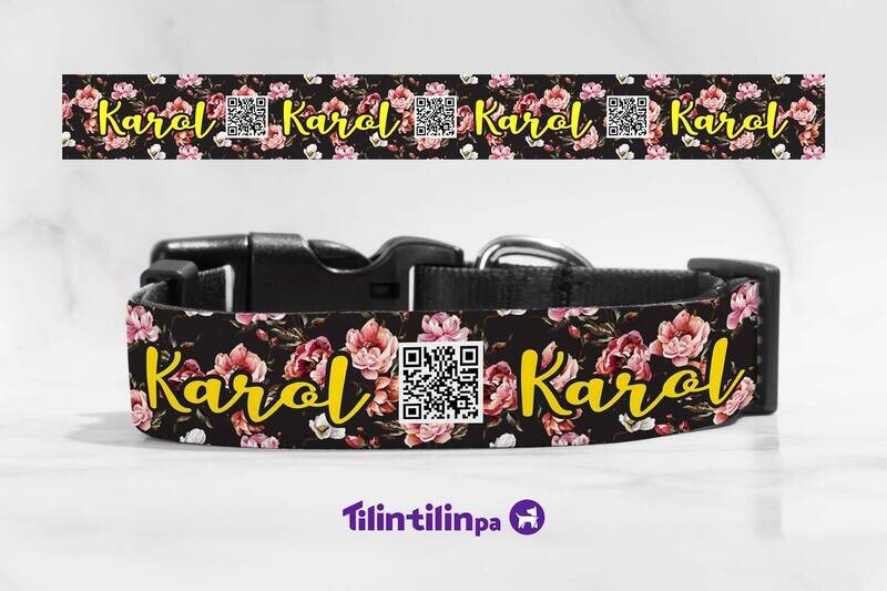 Collar Flores rosas