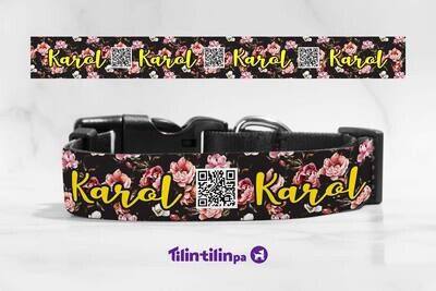 Collar Flores rosas
