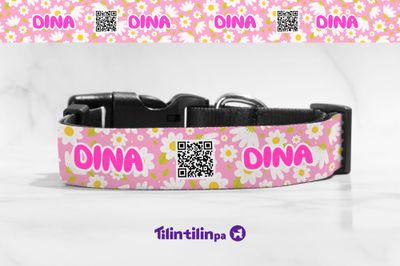 Collar Daisy pink