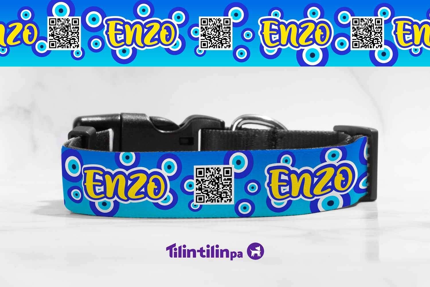 Collar Ojo turco azul