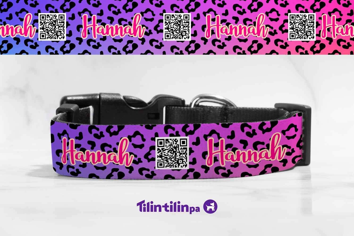 Collar print rainbow