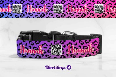 Collar print rainbow