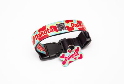 Collar corazón de sandia
