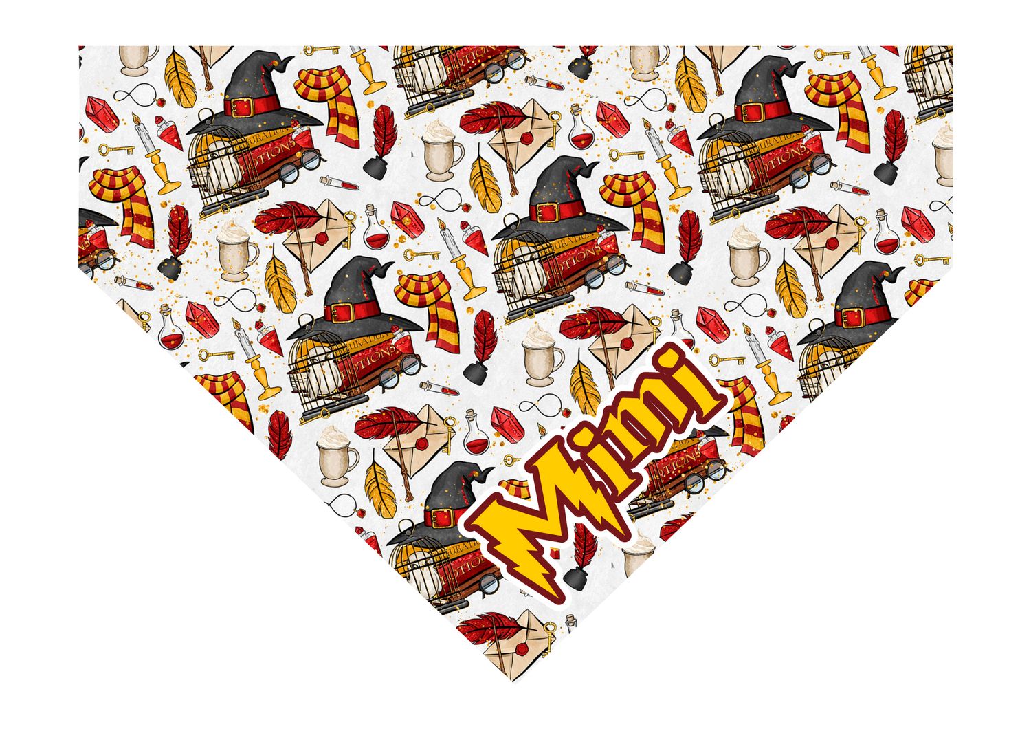 Bandana Harry Potter Gryffindor white Bandana Harry Potter Gryffindor white