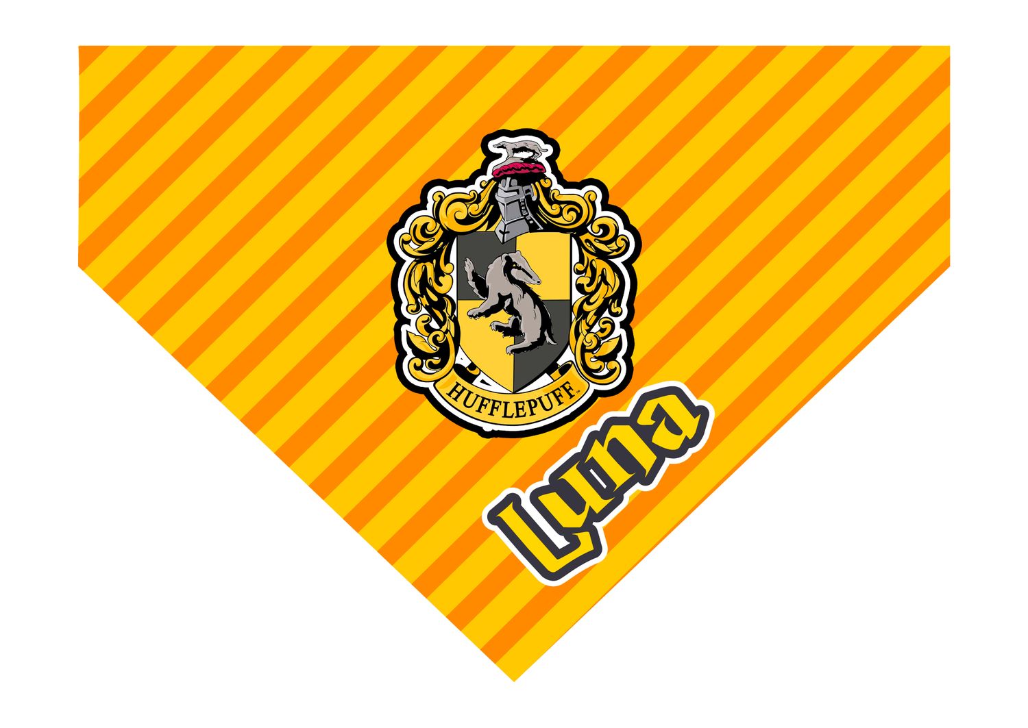 Bandana Harry Potter Hufflepuff logo