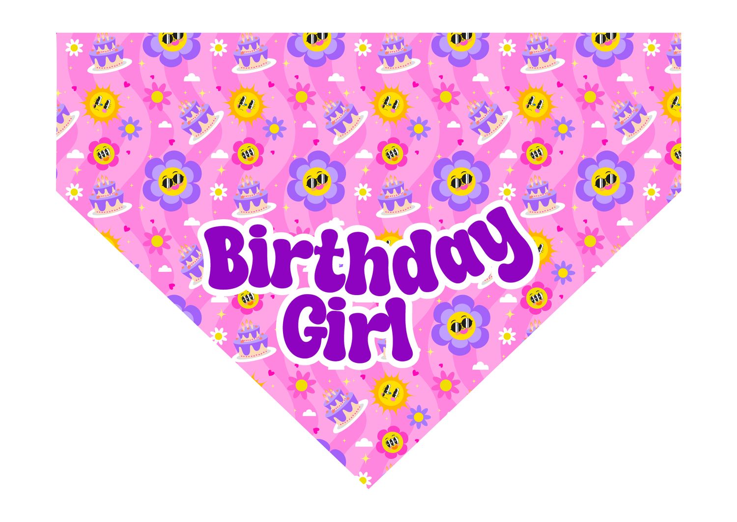 Bandana retro birthday pink