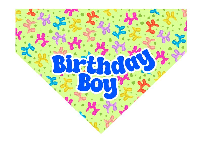 Bandana cumpleaños verde