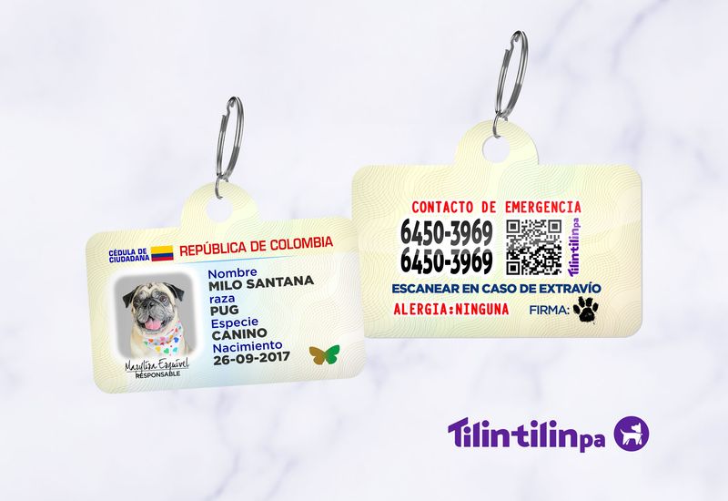 Cedula de mascota -Colombia