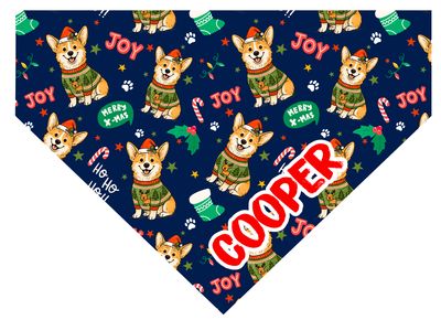 Bandana Corgi navideño Bandana Corgi navideño