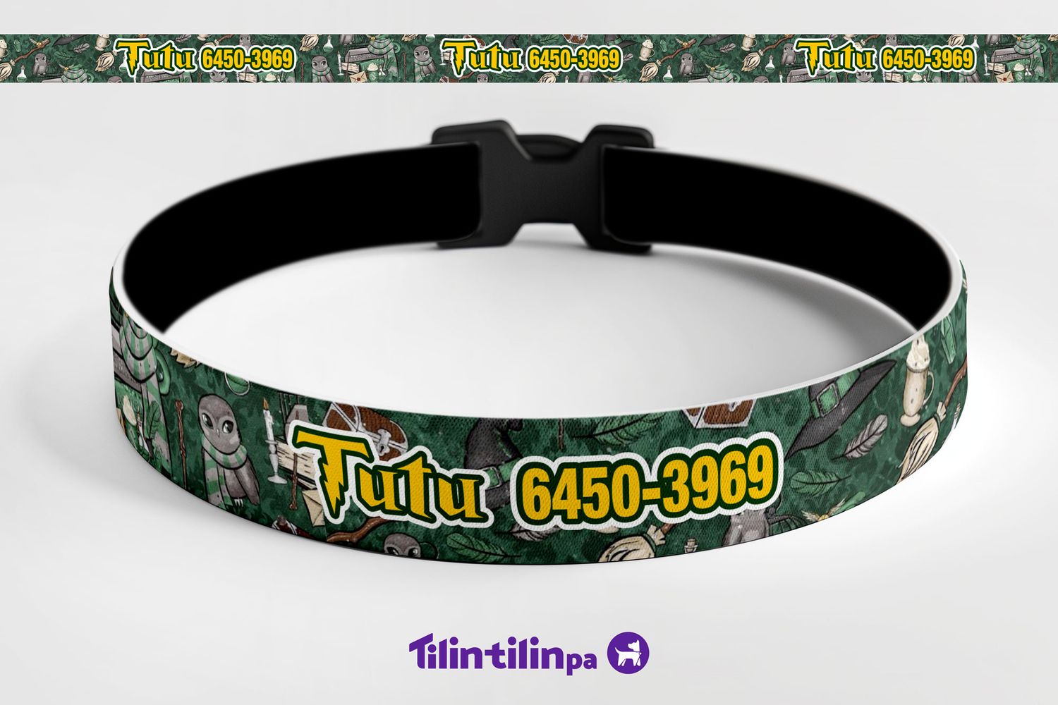 Gato Harry Potter Slytherin green