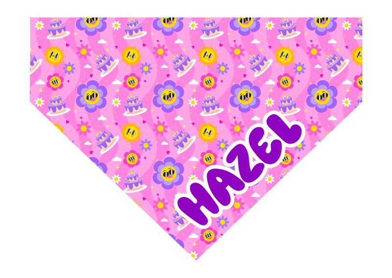 Bandana retro birthday pink