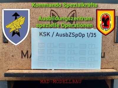 ⭐︎ksk⭐︎ Decalset KSK/AusbZSpOp 1/35