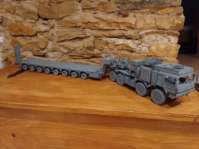 Maquette 1:35 Bundeswehr - Tracteur Rheinmetall UTF SLT 2 HX81 Avec Semi-remorque