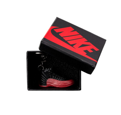 Air Jordan 12 3D mini sneaker keyring with giftbox Air Jordan 12 3D mini sneaker keyring with giftbox